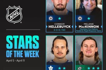 Félicitations aux stars de la semaine!  Connor Hellebuyck Melanie MacKinnon et M ...