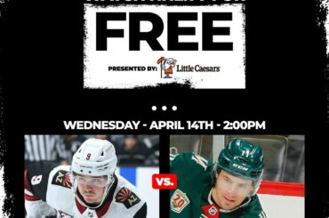Hockey gratuit Ne manquez pas l'affrontement @arizonacoyotes contre le @minnesotawild t ...