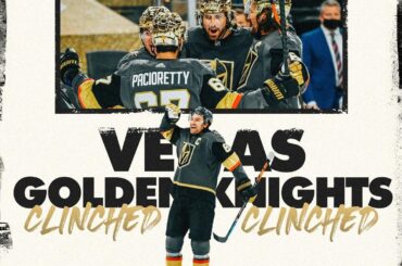 CLINCHED Les @vegasgoldenknights sont la première équipe à réserver leur place dans le ...