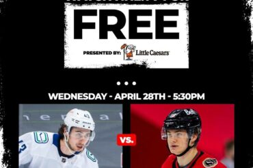 @_quinnhughes et les @canucks affrontent @ timstuetzle8 et les @senators ce soir!  ...