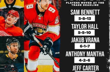 Trois semaines après le #NHLTradeDeadline et ces gars-là n'ont pas perdu de temps pour ...