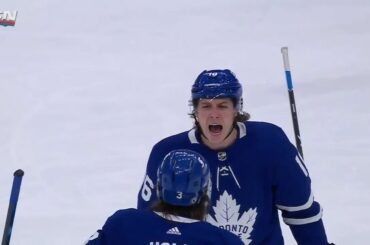 Dès le départ, Mitch Marner (@ marner_93) obtient le tir de la nuit!  ...