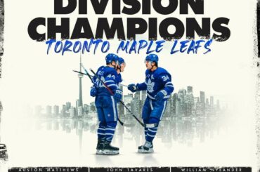 Les @mapleleafs sont vos champions de la @scotiabank North Division!  #Coupe Stanley...