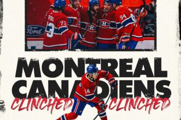 CLINCHED Bienvenue aux Playoffs #StanleyCup, @canadiensmtl! ...