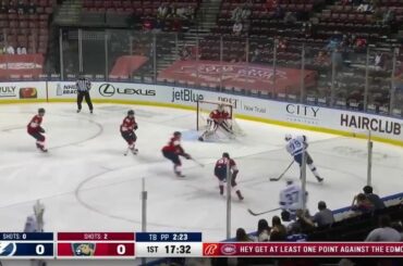 C'est un blanchissage @pepsi de 30 sauvegardes pour @chrisdriedger!  (six @flapanthers droites ...