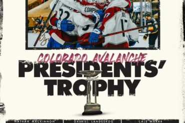 AU HAUT DE TOUTE LA LIGUE!  Les @coloradoavalanche sont vos présidents 2020-21 ...