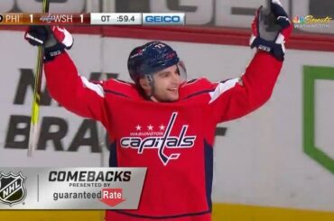 Objectif de dernière minute pour égaliser le vainqueur du match OT pour gagner Les @Capitals ont terminé le c ...