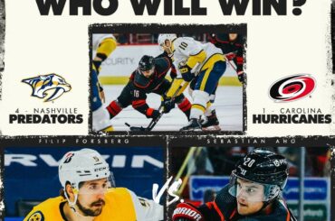 Sebastian Aho et les @Canes commencent leur quête de la #StanleyCup contre Filip ...