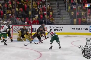 @joelerikssoneek arrive en grand pour @minnesotawild dans le premier match!  #Coupe Stanley...