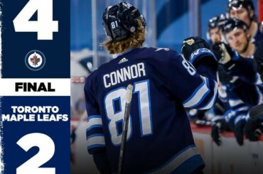 Les @nhljets obtiennent le W lors de leur dernier match de saison régulière ...