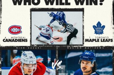 Le droit de se vanter est en jeu!  Qui prenez-vous: @CanadiensMTL ou @MapleLea ...