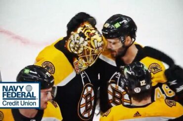 Bienvenue au deuxième tour, @NHLBruins.  #Coupe Stanley...