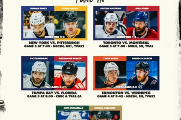 Trois équipes ont une chance d'avancer ce soir!  Faites votre choix #StanleyCup ...