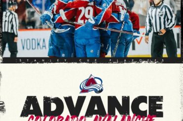 Passez à autre chose!  Le @coloradoavalanche complète le balayage et passe au deuxième R ...