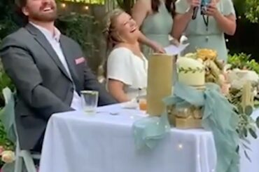 De nouveau!  C'est peut-être le meilleur discours de mariage de tous les temps.  (@ coliegirl26, @ raychill33 ...