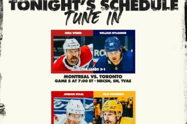 Les @mapleleafs et @canes peuvent terminer leur série ce soir.  Vont-ils le faire?  ...