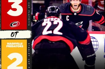 Les @canes et @mapleleafs ont une chance d'avancer.  #Coupe Stanley...