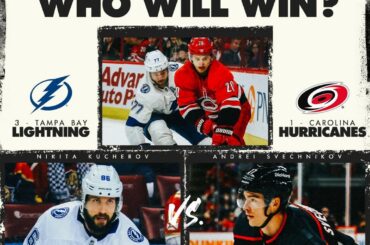 Les @tblightning et @canes ont une date dans le deuxième tour ... ET tout commence ...