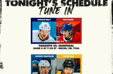 Effacez le calendrier!  Qui emmènes-tu ce soir?  #Coupe Stanley...