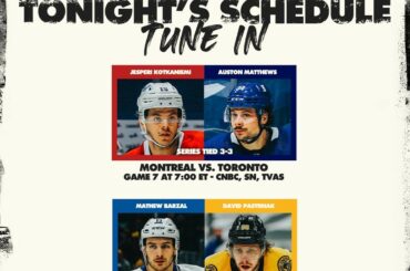 C'est tout ou rien pour les @canadiensmtl et @mapleleafs dans # Game7.  De plus, Game ...