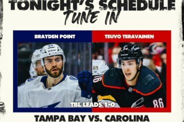 Jeu 2 entre @tblightning et @canes TONIGHT.  Qui avez-vous #StanleyCup ...