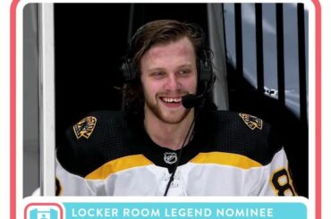 @davidpastrnak est notre animal spirituel.  Votez la légende des vestiaires dans la bio #NHLFanCho...