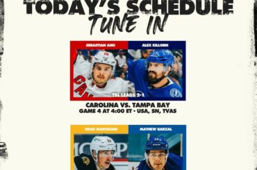 Crucial Game 4s dans les deux séries aujourd'hui !  Faites votre choix #StanleyCup...