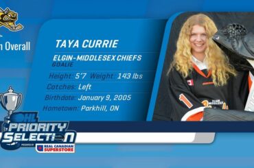 ICYMI : Taya Currie est devenue la première joueuse à être choisie au repêchage de l'OHL !...