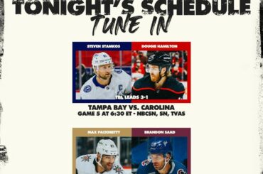 Le @tblightning avancera-t-il ce soir ?  Faites sonner vos choix #StanleyCup...