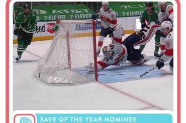 Le spectaculaire Stick Save @chrisdriedger remportera le Save of the Year...
