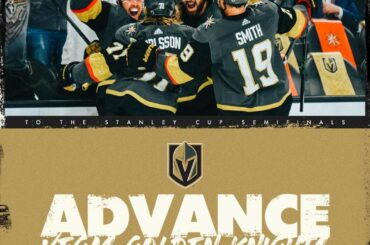 MEILLEUR DE L'OUEST Les @vegasgoldenknights se qualifient pour la demi-finale de la #StanleyCup...