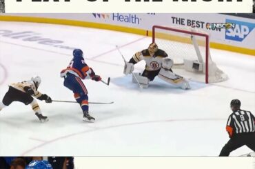 1) Le vol et le score de Brock Nelson 2) Les @nhlbruins se combinent sur le PP Who's t ...