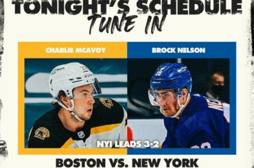 Les @ny_islanders avanceront-ils ce soir ou les @nhlbruins forceront-ils le #Game7 ?  #Stand...