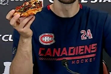 Pizza d'après-match Phil #StanleyCup...
