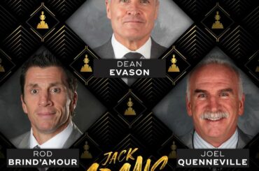 Félicitations aux finalistes du Jack Adams Award !  Qui était l'entraîneur de l'année ?  #LNH...