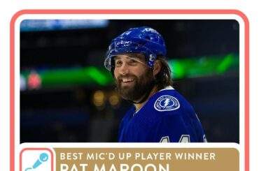 Faites de la place dans le placard à trophées !  Pat Maroon (@pattymaroon) a été élu meilleur...