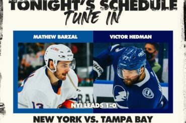 Les @ny_islanders prendront-ils une avance de 2-0 dans la série ou feront-ils le @tblightning même les choses …