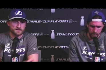 "Pas de panique dans cette pièce."  - Steven Stamkos #StanleyCup @ny_islanders contre @tblig...