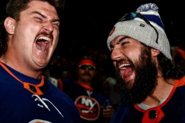 L'île a eu quelques grands noms qui ont encouragé les @NYIslanders hier soir pour le troisième match...