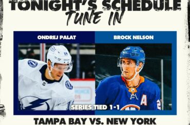 Sera-ce le @tblightning ou les @ny_islanders prenant une avance de 2-1 dans la série ce soir...