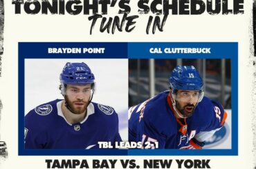Match 4 ce soir !  @tblightning ou @ny_islanders, qui est votre choix ?  #Coupe Stanley...