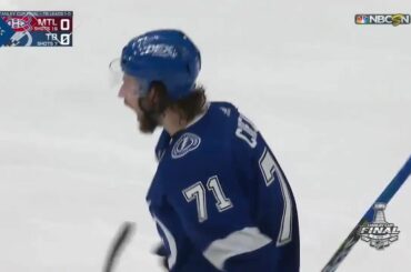 La foudre frappe à nouveau en premier !  Anthony Cirelli (@acirelli22) au tableau pour ...