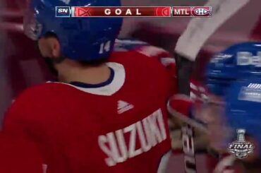 Nick Suzuki arrive ÉNORME pour le @canadiensmtl.  #StanleyCup : @nhlonnbcsports...