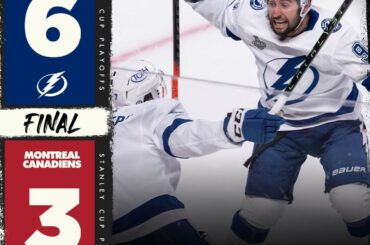 Le @tblightning a besoin d'une victoire de plus pour remporter sa deuxième victoire consécutive à la #StanleyCup...