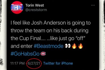 Les fans de @canadiensmtl étaient PRÊTS pour que @joshanderson_77 fasse un spectacle dans le #Stan...