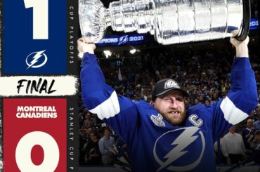 C'est officiel : les @tblightning sont deux champions consécutifs de la #StanleyCup après un 1...