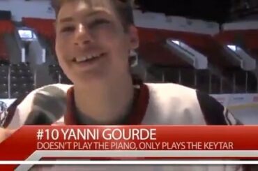 Yanni Gourde contre Jordan Binnington dans une bataille @echlhockey pierre-papier-ciseaux ...
