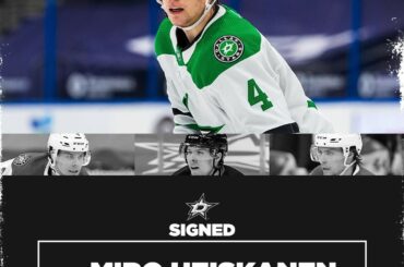 MIRO Les @dallasstars ont signé @miroheiskanen pour une prolongation de contrat de huit ans...