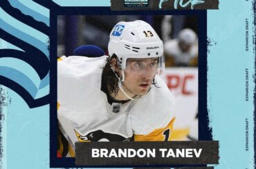 Les @seattlekraken ont sélectionné @brandontanev de Pittsburgh !  #SeattleDraft...