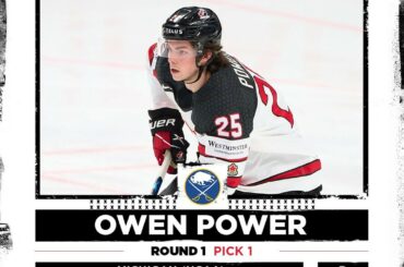Avec le choix numéro 1 au #NHLDraft, les @buffalosabres sélectionnent @owenpower_!...